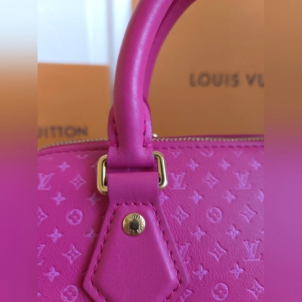 Louis Vuitton Nanogram Speedy Bandouliere 20 – Hot Pink, Ultra Rare, Full Set